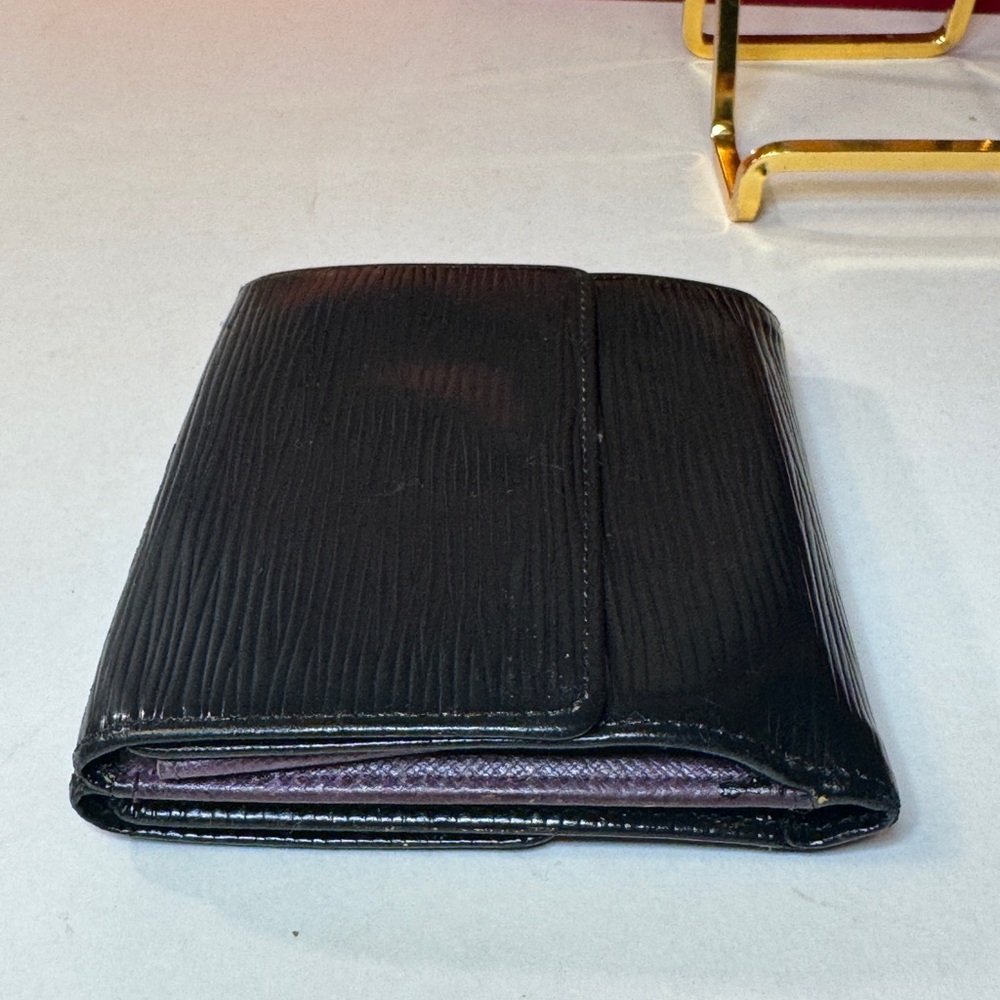 Louis Vuitton Epi Bifold wallet compact 4x4 black and purple - Picture 11 of 11